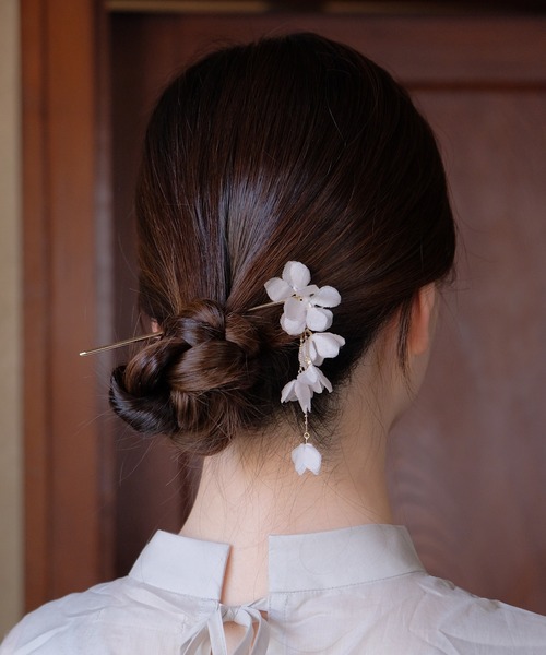 m.soeur（エムスール） あじさいチェーンの揺れるかんざし : ZOZOTOWN