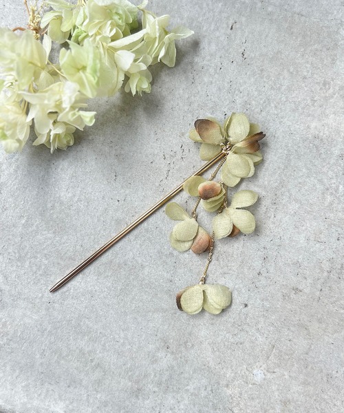 m.soeur あじさいチェーンの揺れるかんざし : ZOZOTOWN Yahoo!店