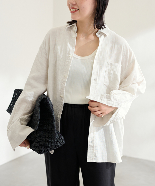 ブラウス シャツ SOLID GAUZE SHIRT レディース 楽天市場】gauze# ブラウス（シャツ・ブラウス｜トップス