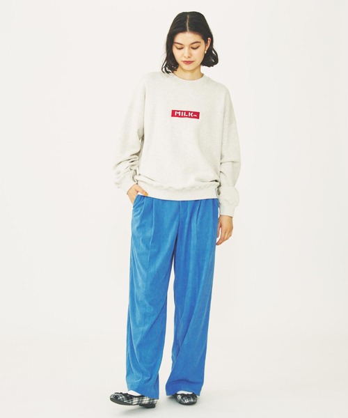 MILKFED. トレーナー スウェット BAR LOGO BASIC SWEAT TOP