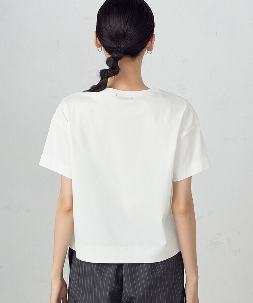 COMME CA ISM tシャツ ボックスシルエット クロップド丈Tシャツ