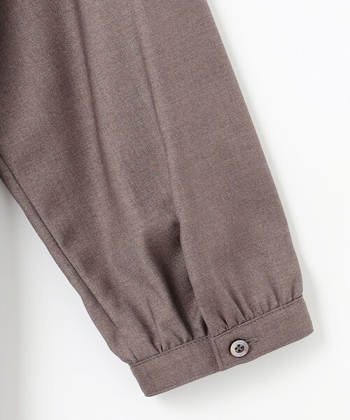 ワンピース 「洗える」T/Rウォッシャブルギャバ バンドカラー