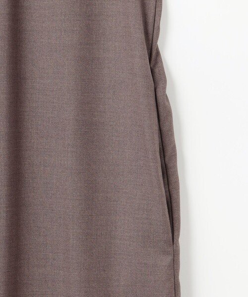 ワンピース 「洗える」T/Rウォッシャブルギャバ バンドカラー