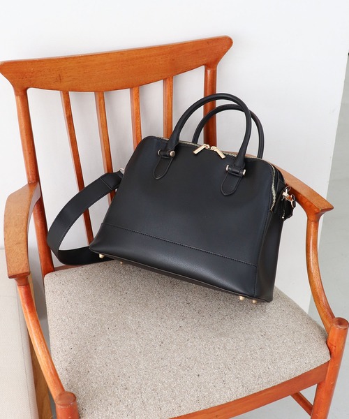 MIAN トートバッグ ダブルジップA4トートバッグ レディース