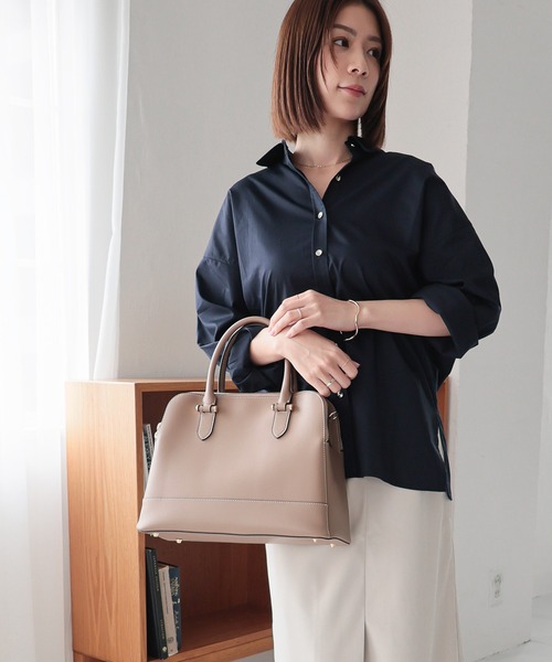 ハンドメイド　ラウンドトートバッグ ミナ following day 444 MIAN（ミアン） トートバッグ 入園式 ダブルジップA4トートバッグ