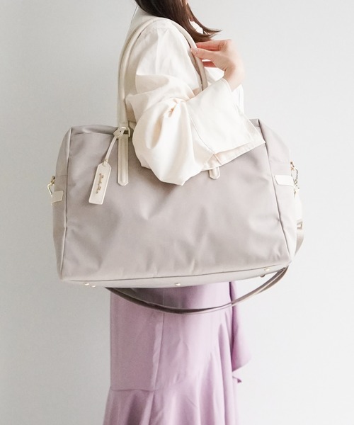 ローズロース　新品未使用 メゾンドサブレ ボストンバッグ 定価7万 Jewelna Rose（ジュエルナローズ） ボストンバッグ グレタ ナイロン