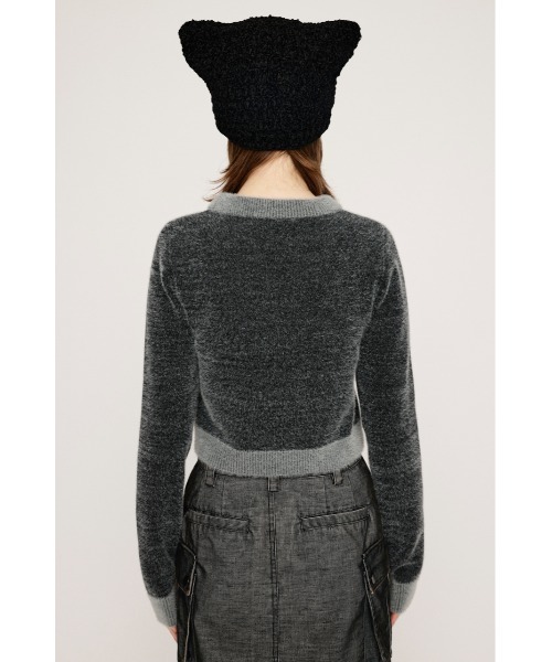 SLY ニット セーター JQ LOGO MINKY CROP KNIT TOPS ジャガード