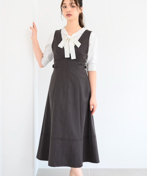 ミッシュマッシュ MISCH MASCH 【2024秋冬新作】ミニスパンコール2way5分袖ニット/MM438302 （WHITE） MI1814EW038667_15_l.jpg