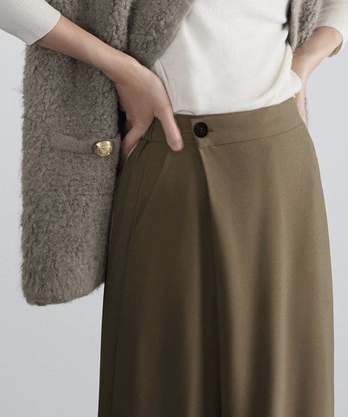 ELFRANK スラックス パンツ カシュクールパンツ レディース : ZOZOTOWN