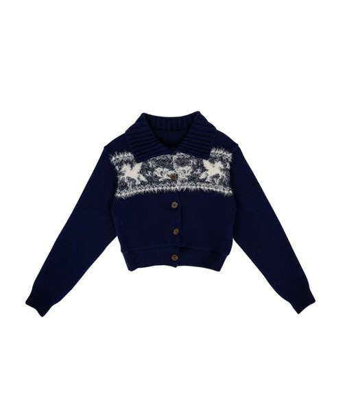 カーディガン Kijun/キジュン Nordic Knit Cardigan カーディガン レディース