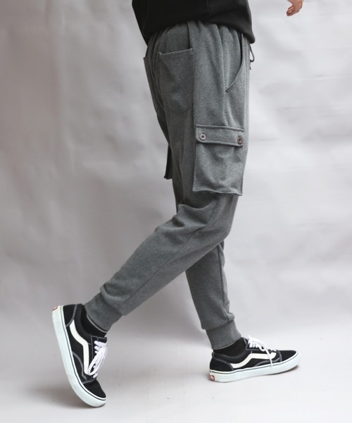 8 スウェットパンツ ジャージ ポンチサルエルカーゴパンツ メンズ