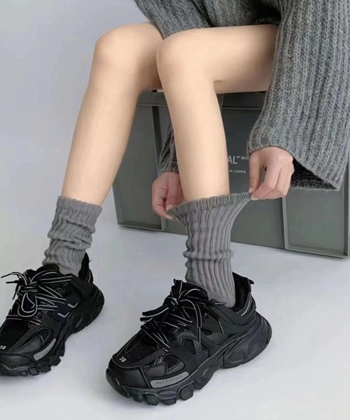 CALIFORNIA OUTFITTERS 靴下 3-9D25 リブルーズソックス 膝下丈