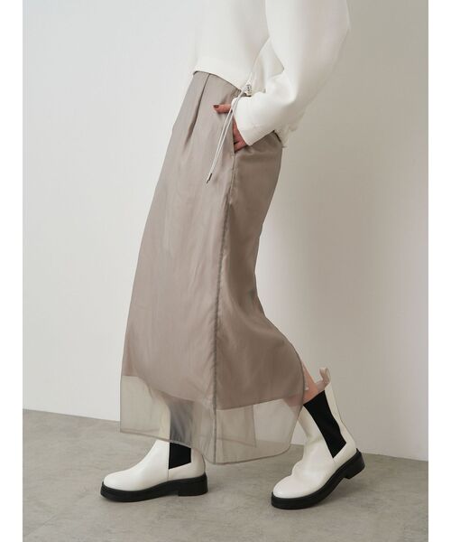 ELENDEEK（エレンディーク） スカート シアーロングIラインスカート