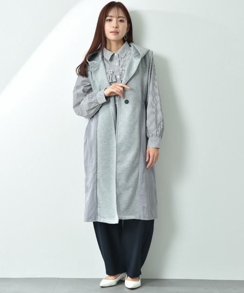 INTERPLANET（インタープラネット） コート アウター 異素材切替