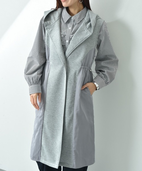 INTERPLANET（インタープラネット） コート アウター 異素材切替