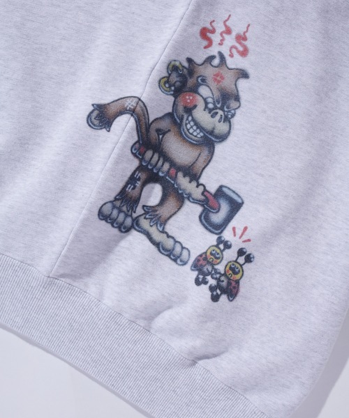 XLARGE パーカー PAINTING ZIP-UP HOODED SWEATSHIRT メンズ