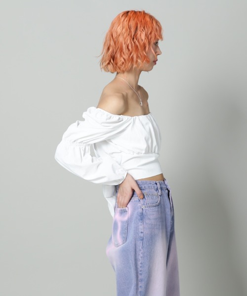 tシャツ SIS/エスアイエス/パフスリーブトップス レディース メンズ SISseoul tシャツ SIS/エスアイエス/パフスリーブトップス