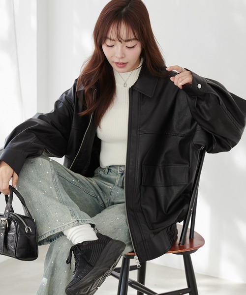 WEGO（ウィゴー） ブルゾン アウター WEGO/ヴィンテージライクPU