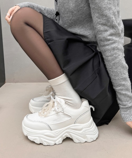 Shoes in Closet（シュークロ） スニーカー +6.5cm 軽量 厚底 2WAY 