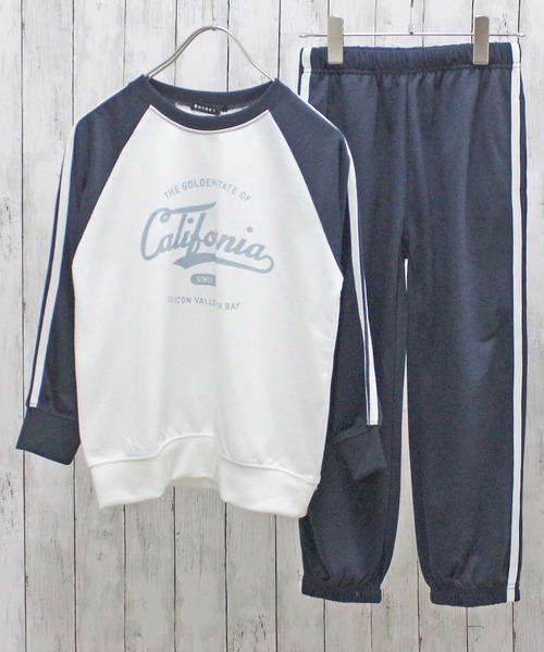 ZIーON（ジーオン） パジャマ 2本ラインセットアップ キッズ 子供