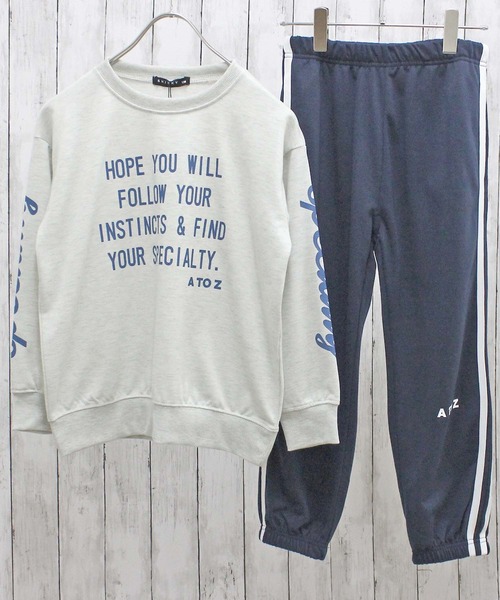 ZIーON（ジーオン） パジャマ 2本ラインセットアップ キッズ 子供