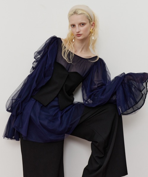 LA BELLE ETUDE（ラベルエチュード） ブラウス シャツ 2WAYボリューム