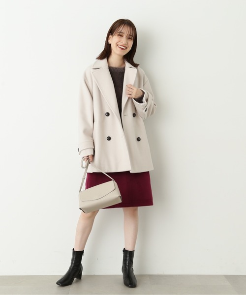 「N.（N. Natural Beauty Basic）」 ピーコート MEDIUM ライトグレー レディース_画像8