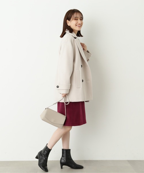 「N.（N. Natural Beauty Basic）」 ピーコート MEDIUM ライトグレー レディース_画像9