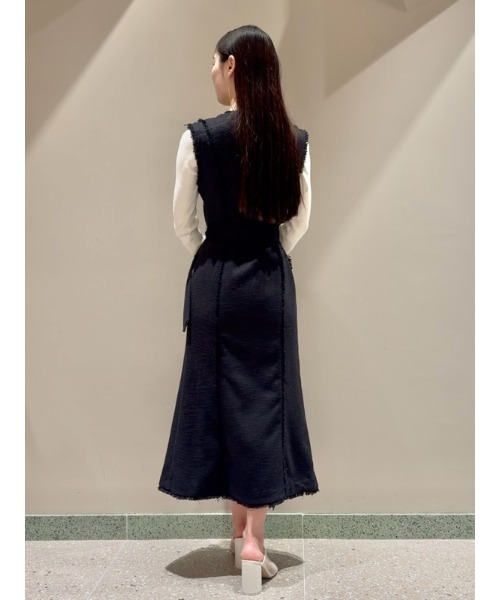 SNIDEL ワンピース ツイードジレワンピース : ZOZOTOWN Yahoo!店