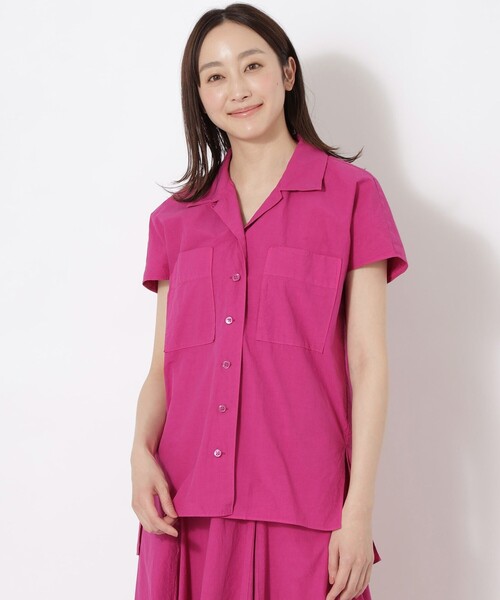 「S.ESSENTIALS」 半袖シャツ 38 パープル系その他3 レディース