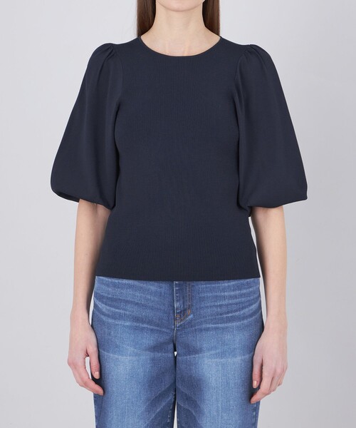 EPOCA（エポカ） tシャツ 「La maglia」 ギャザースリーブニットプル