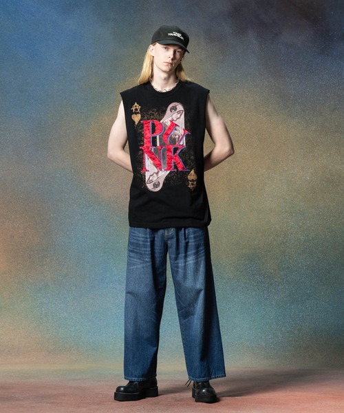 glamb（グラム） ワイドパンツ ジーンズ Back Layered Denim / バック