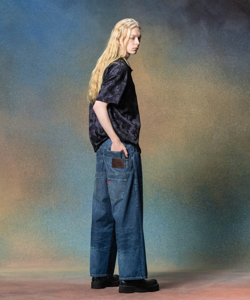 glamb（グラム） ワイドパンツ ジーンズ Back Layered Denim / バック