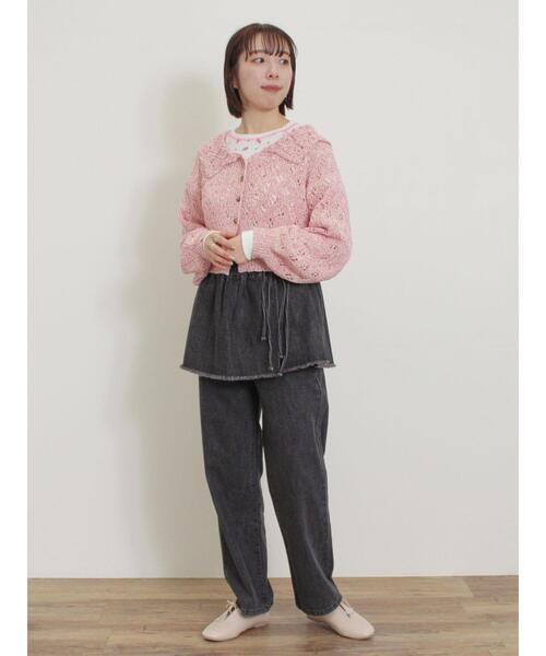 USS2  大人気韓国ブランドウエア パンツ レディース Sサイズ  新古品 Samansa Mos2（サマンサモスモス） パンツ スカートセットデニムパンツ