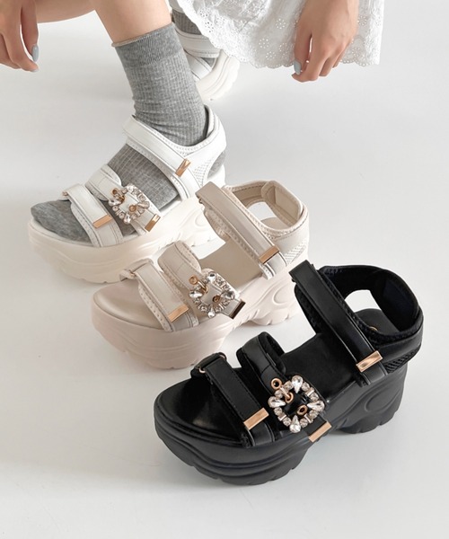 Shoes in Closet サンダル 超軽量厚底 スタイルアップソール