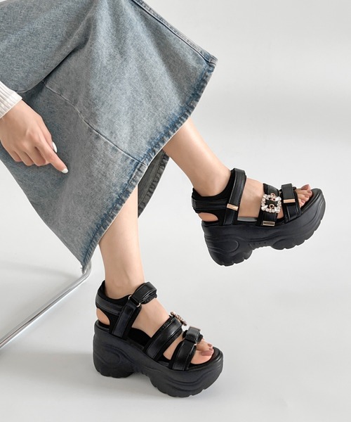 Shoes in Closet（シュークロ） 厚底 サンダル 「残りわずか！」+9.0cm