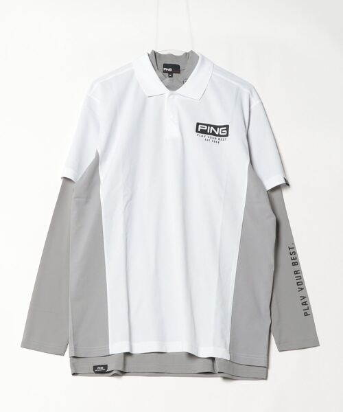 PING ポロシャツ 2色セット Lサイズ PING（ピン） ポロシャツ レイヤードツインセット メンズ : ZOZOTOWN