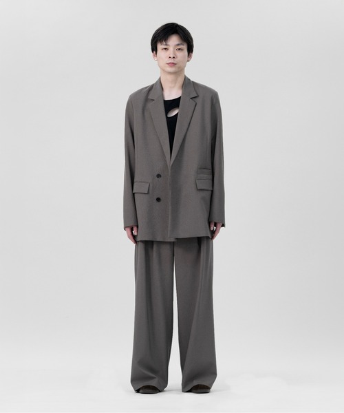 LAPIIS ジャケット テーラードジャケット DOUBLE BREASTED FLY FRONT