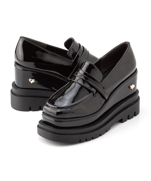 DimMoire【ディムモアール】HeartCoreスタッズローファー DimMoire【ディムモアール】HeartCoreスタッズローファー/Black