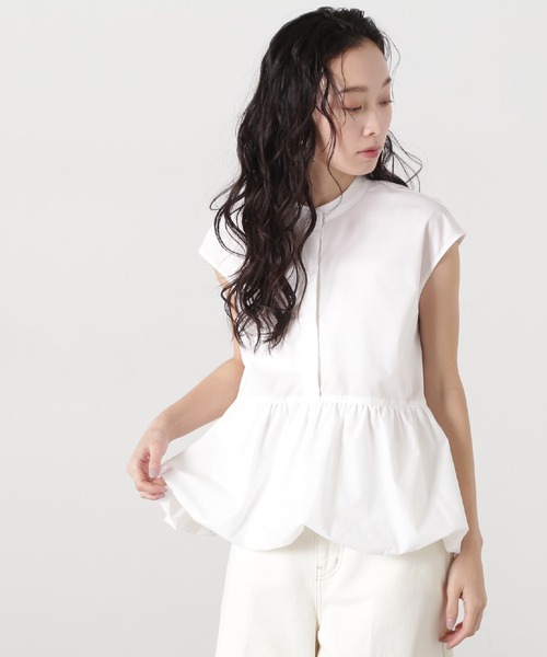 N.Natural Beauty Basic ブラウス シャツ バルーンペプラム