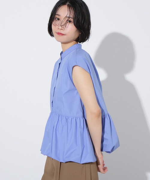 ブラウス シャツ バルーンペプラムブラウス レディース N.Natural Beauty Basic ブラウス シャツ バルーンペプラム