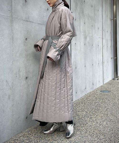 「&g'aime」 ステンカラーコート FREE チャコールグレー レディース_画像5