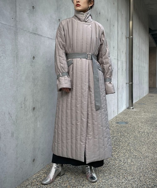 「&g'aime」 ステンカラーコート FREE チャコールグレー レディース_画像6