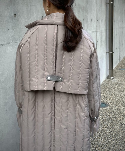 「&g'aime」 ステンカラーコート FREE チャコールグレー レディース_画像8