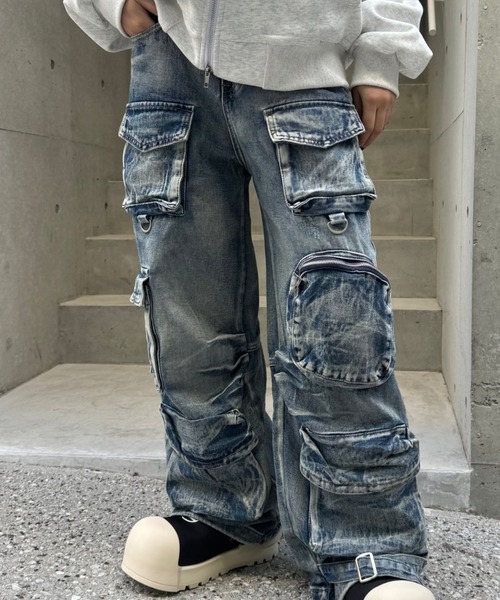 KsG ジーンズ デニム デニムパンツ vintage wash pocket denim