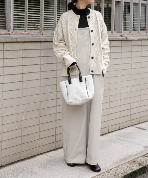 「FORK&SPOON」 ニットカーディガン 1 ホワイト レディース_画像6