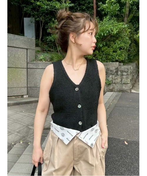 FRAY I.D ニット セーター サマーツイードニットジレ レディース