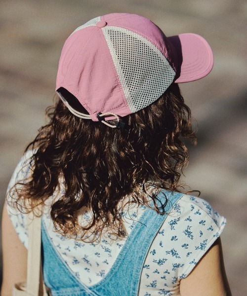 override キャップ 帽子 OVERRIDE x YURIE TAFFETA MESH CAP