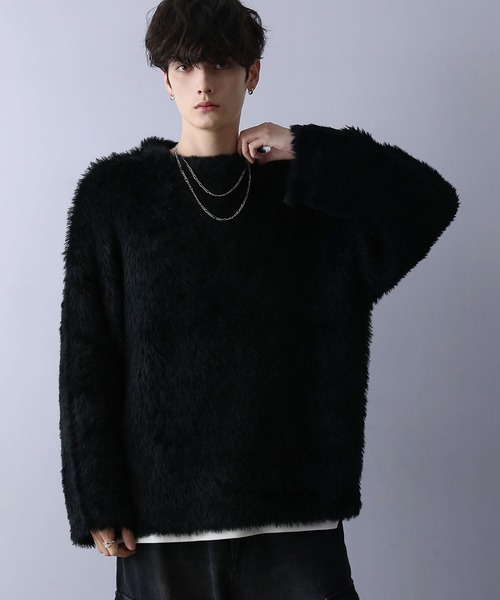 「LILL」 長袖ニット S ブラック メンズ_画像3