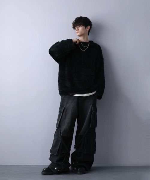 「LILL」 長袖ニット S ブラック メンズ_画像7